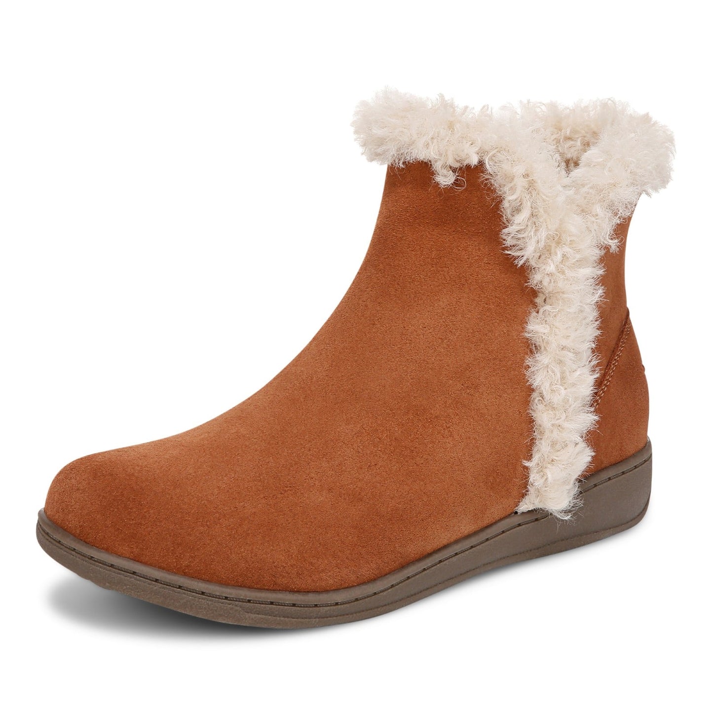 Vionic Unwind Bootie - Women's Ankle Bootie Slipper - Tan - Left angle