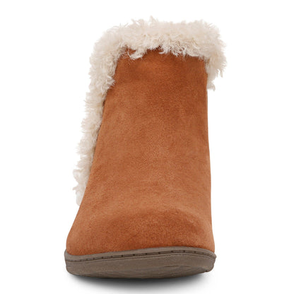 Vionic Unwind Bootie - Women's Ankle Bootie Slipper - Tan - Front
