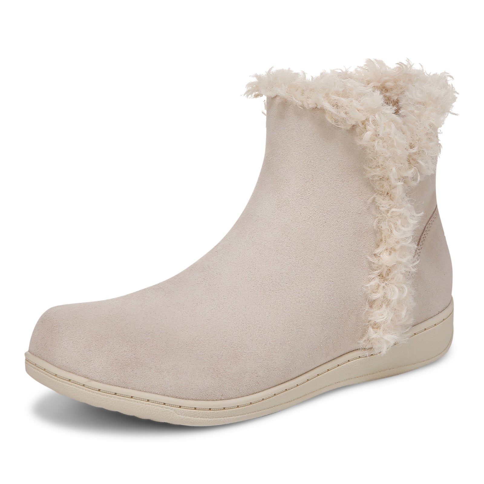 Vionic Unwind Bootie - Women's Ankle Bootie Slipper - Oatmeal - Left angle