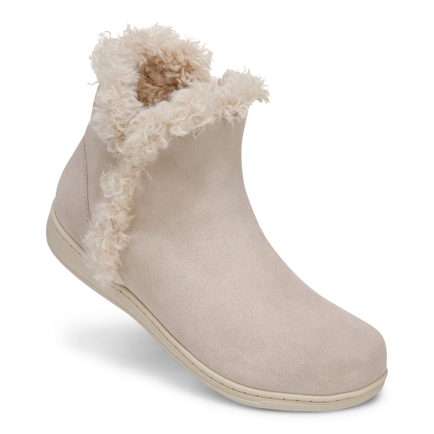 Vionic Unwind Bootie - Women's Ankle Bootie Slipper - Oatmeal - UNWIND BOOTIE-J2733L1250-OATMEAL-13fl-med