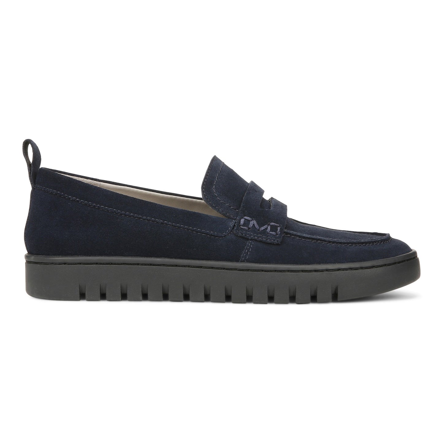 Vionic Uptown Women's Slip-On Loafer Moc Casual Shoes - Navy Suede - Right side