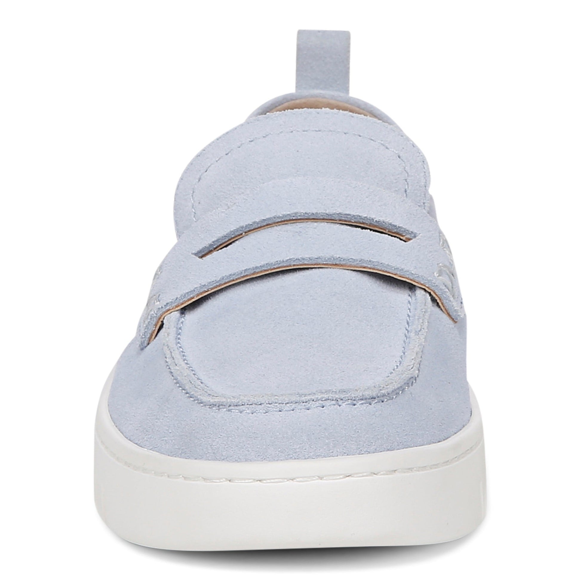 Vionic Uptown Women's Slip-On Loafer Moc Casual Shoes - Skyway Blue - Front