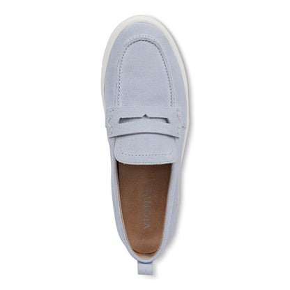 Vionic Uptown Women's Slip-On Loafer Moc Casual Shoes - Skyway Blue - Top