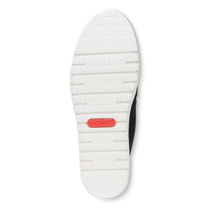 Vionic Uptown Women's Slip-On Loafer Moc Casual Shoes - Navy/ White - Bottom