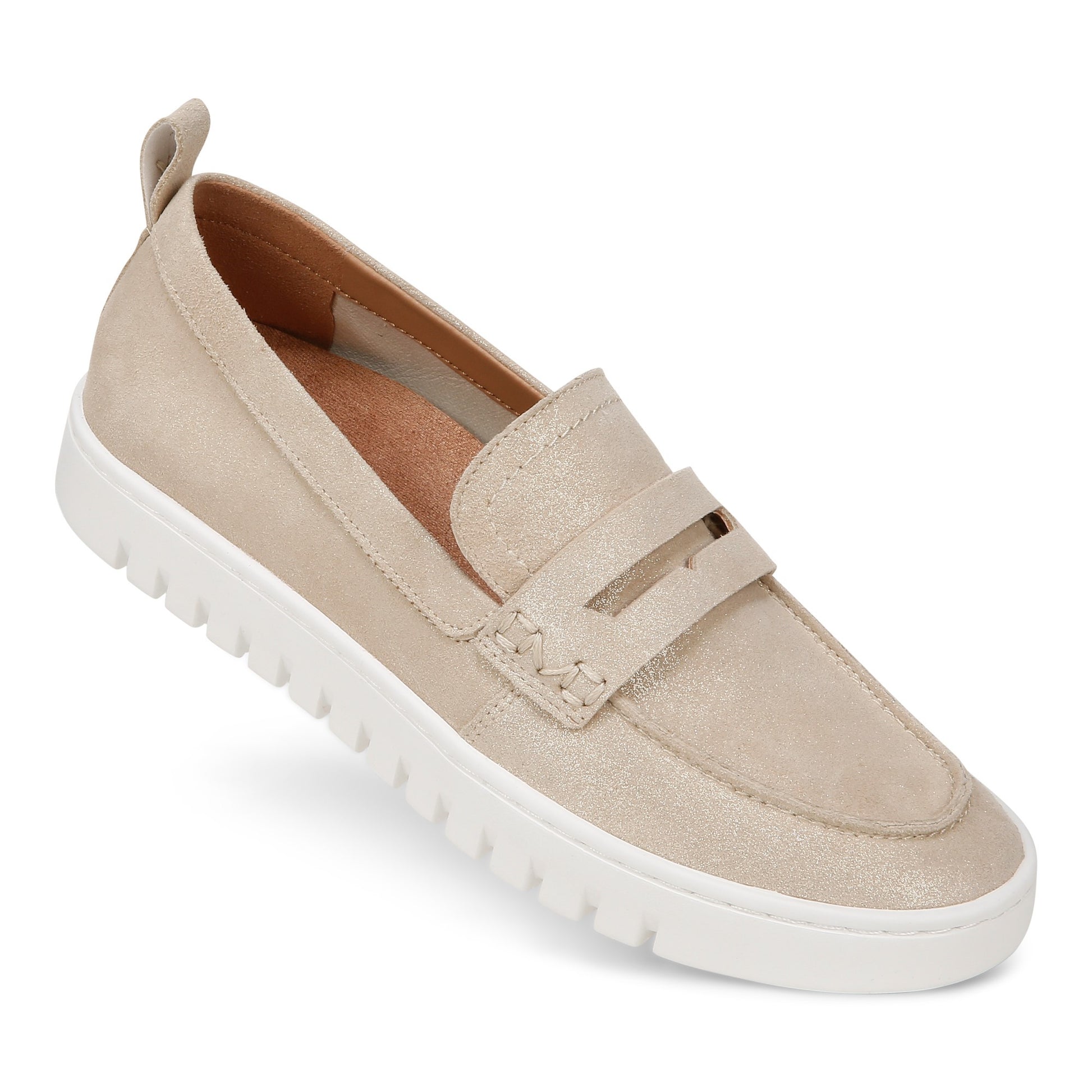 Vionic Uptown Women's Slip-On Loafer Moc Casual Shoes - Gold Metallic - UPTOWN-I6609L4701-GOLD-13fl-med