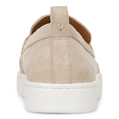 Vionic Uptown Women's Slip-On Loafer Moc Casual Shoes - Gold Metallic - Back