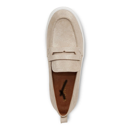 Vionic Uptown Women's Slip-On Loafer Moc Casual Shoes - Gold Metallic - Top