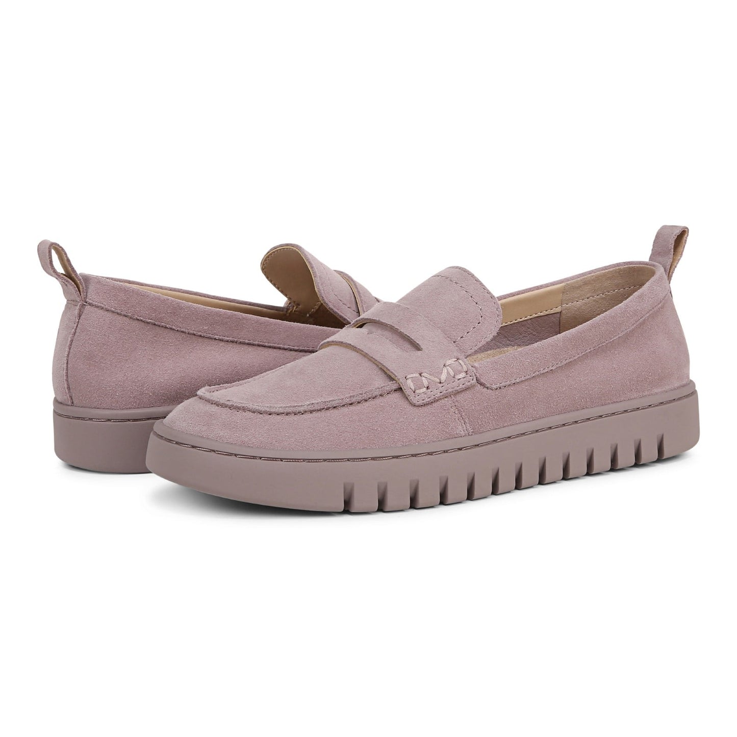 Vionic Uptown Women's Slip-On Loafer Moc Casual Shoes - Magnolia Dusk - pair left angle