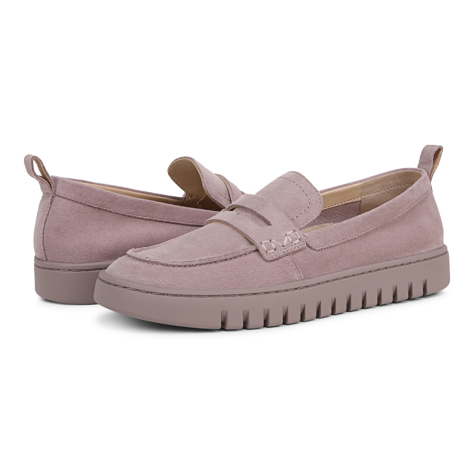 Vionic Uptown Women's Slip-On Loafer Moc Casual Shoes - Magnolia Dusk - pair left angle