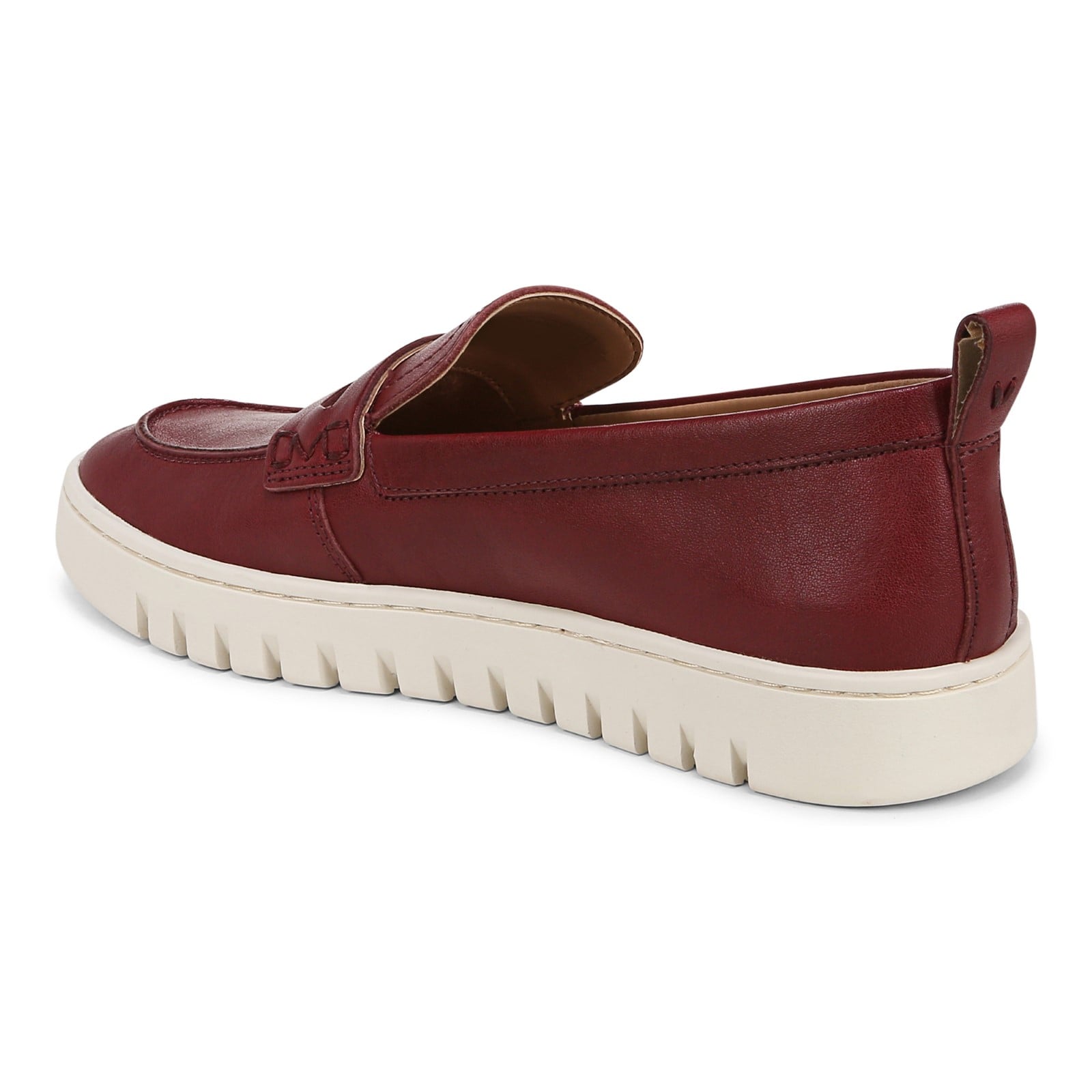 Vionic Uptown Women's Slip-On Loafer Moc Casual Shoes - Syrah - Back angle