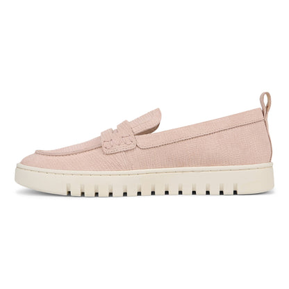 Vionic Uptown Women's Slip-On Loafer Moc Casual Shoes - Cameo Rose - Left Side