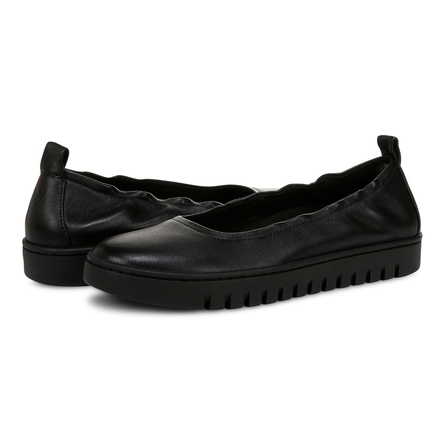 Vionic Uptown Balle womens Slip On/Loafer/Moc Shoe - Black - pair left angle