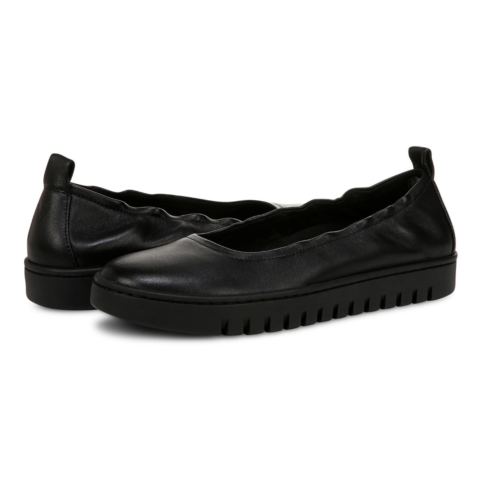 Vionic Uptown Balle womens Slip On/Loafer/Moc Shoe - Black - pair left angle