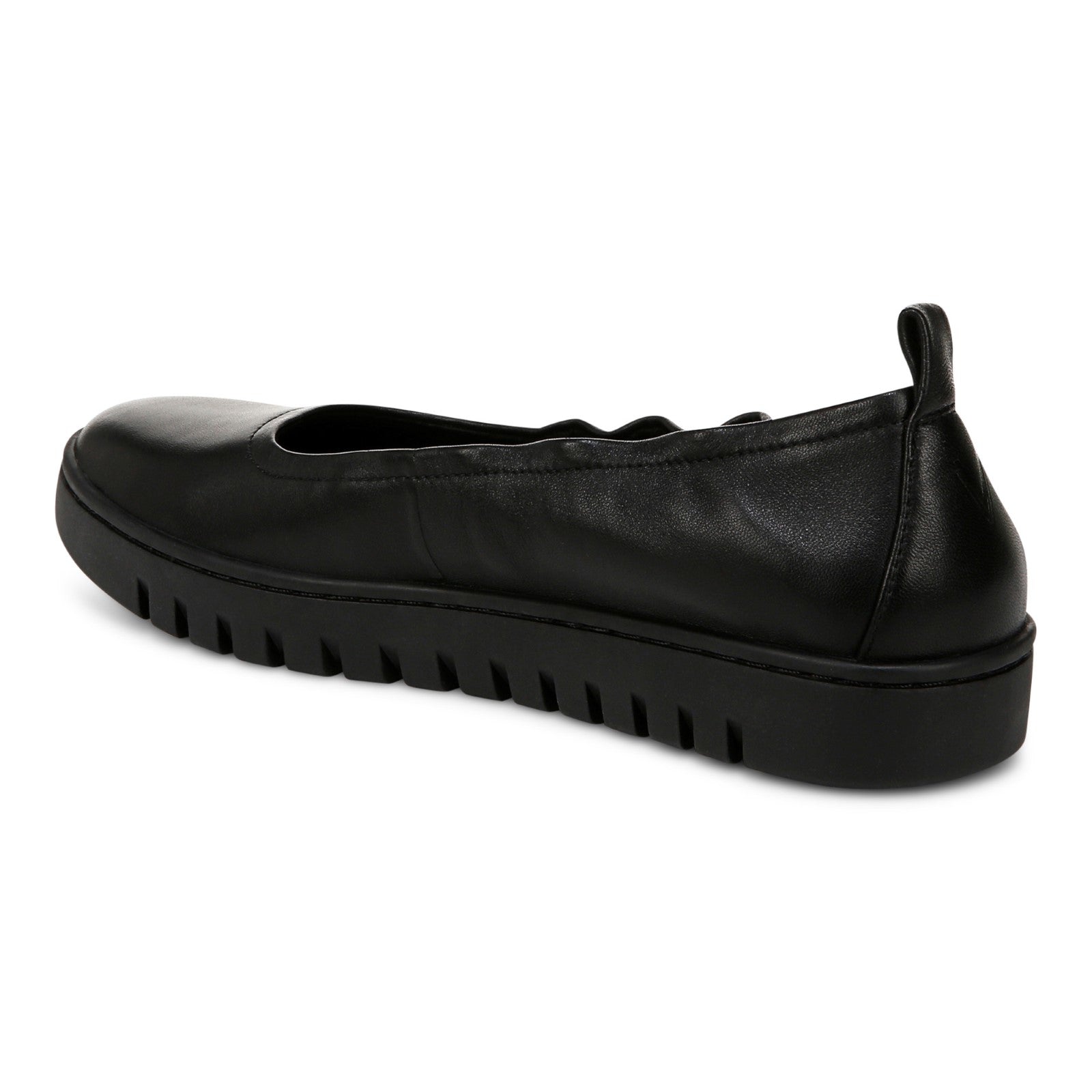 Vionic Uptown Balle womens Slip On/Loafer/Moc Shoe - Black - Back angle