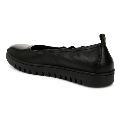 Vionic Uptown Balle womens Slip On/Loafer/Moc Shoe - Black - Back angle
