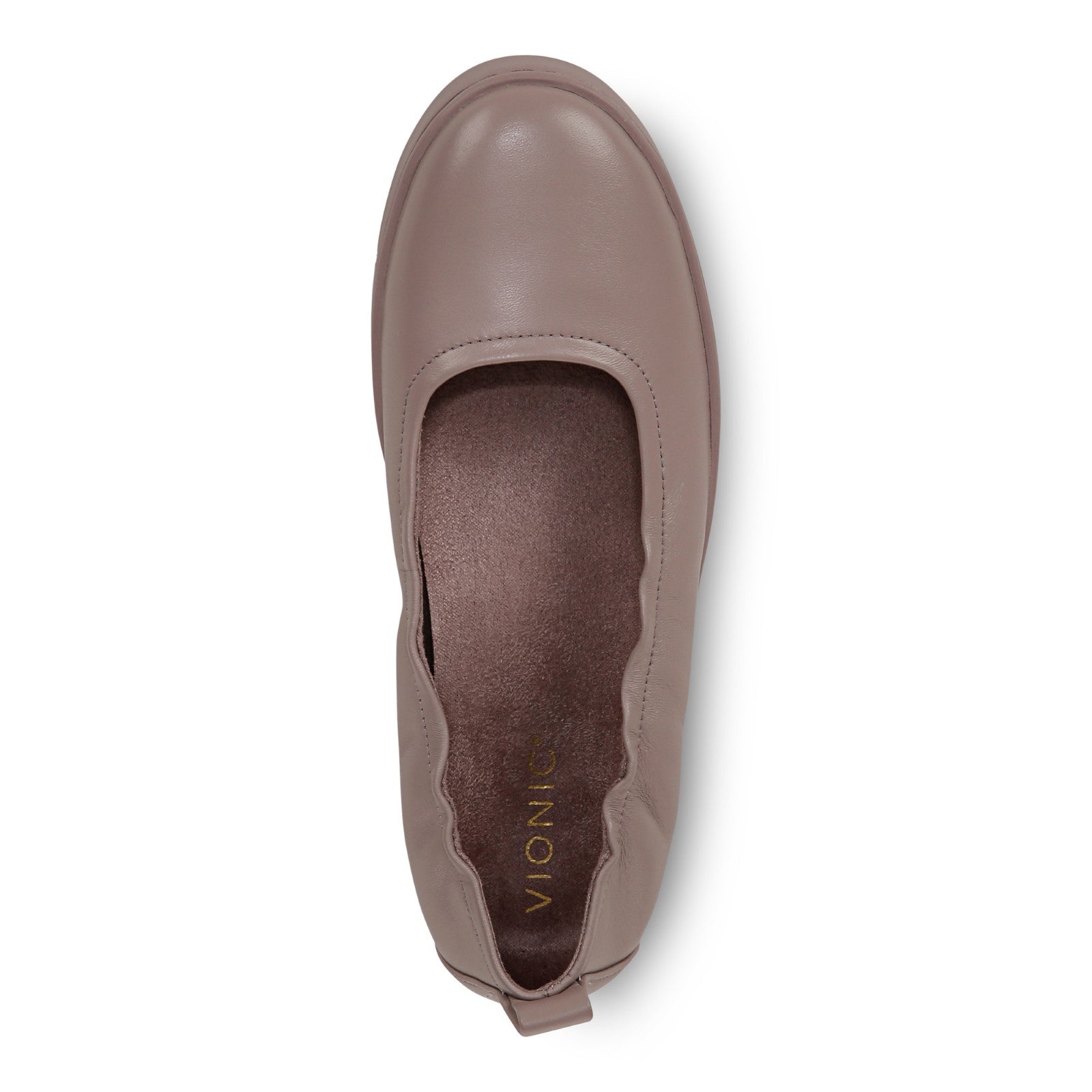 Vionic Uptown Balle womens Slip On/Loafer/Moc Shoe - Magnolia Dusk - Top