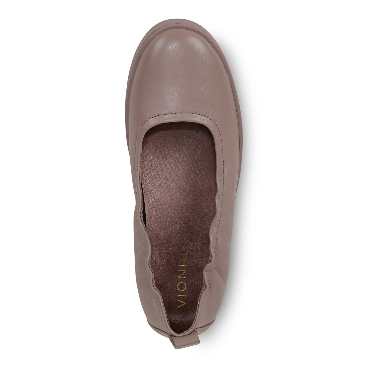 Vionic Uptown Balle womens Slip On/Loafer/Moc Shoe - Magnolia Dusk - Top