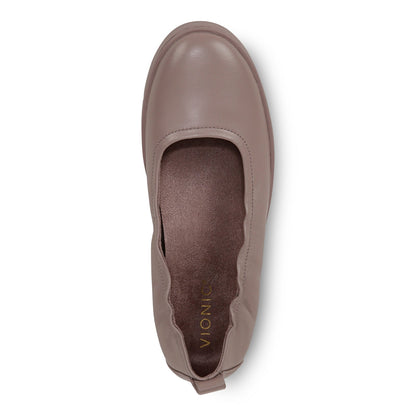 Vionic Uptown Balle womens Slip On/Loafer/Moc Shoe - Magnolia Dusk - Top