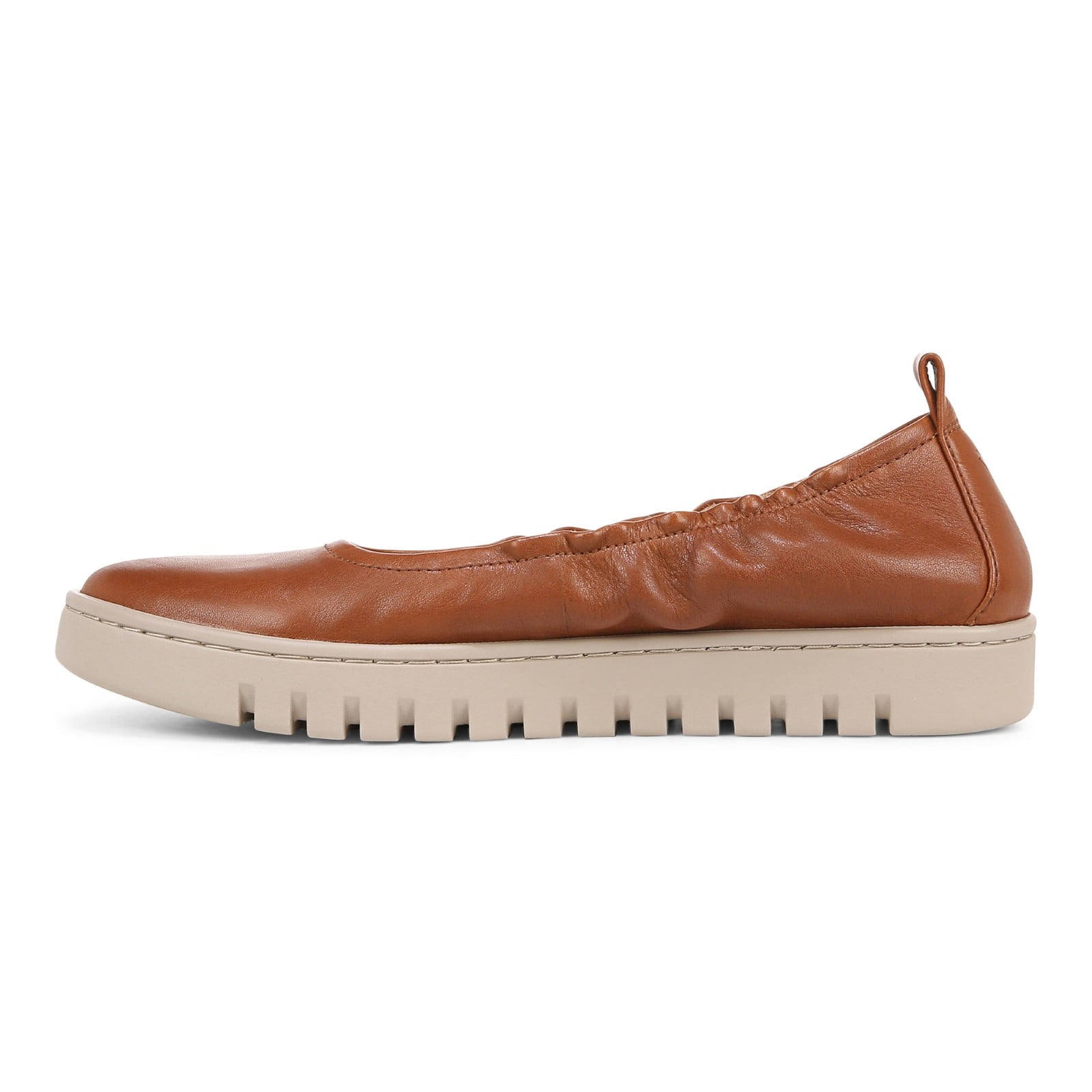 Vionic Uptown Balle womens Slip On/Loafer/Moc Shoe - Tan - Left Side