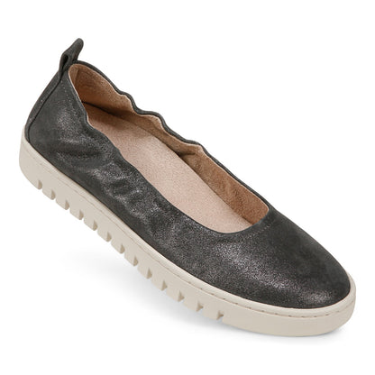 Vionic Uptown Balle womens Slip On/Loafer/Moc Shoe - Polluted Silver - UPTOWN BALLET-J2129LT021-POLLUTED SILVER-13fl-med