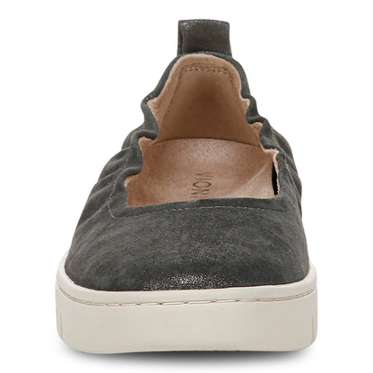 Vionic Uptown Balle womens Slip On/Loafer/Moc Shoe - Polluted Silver - Front