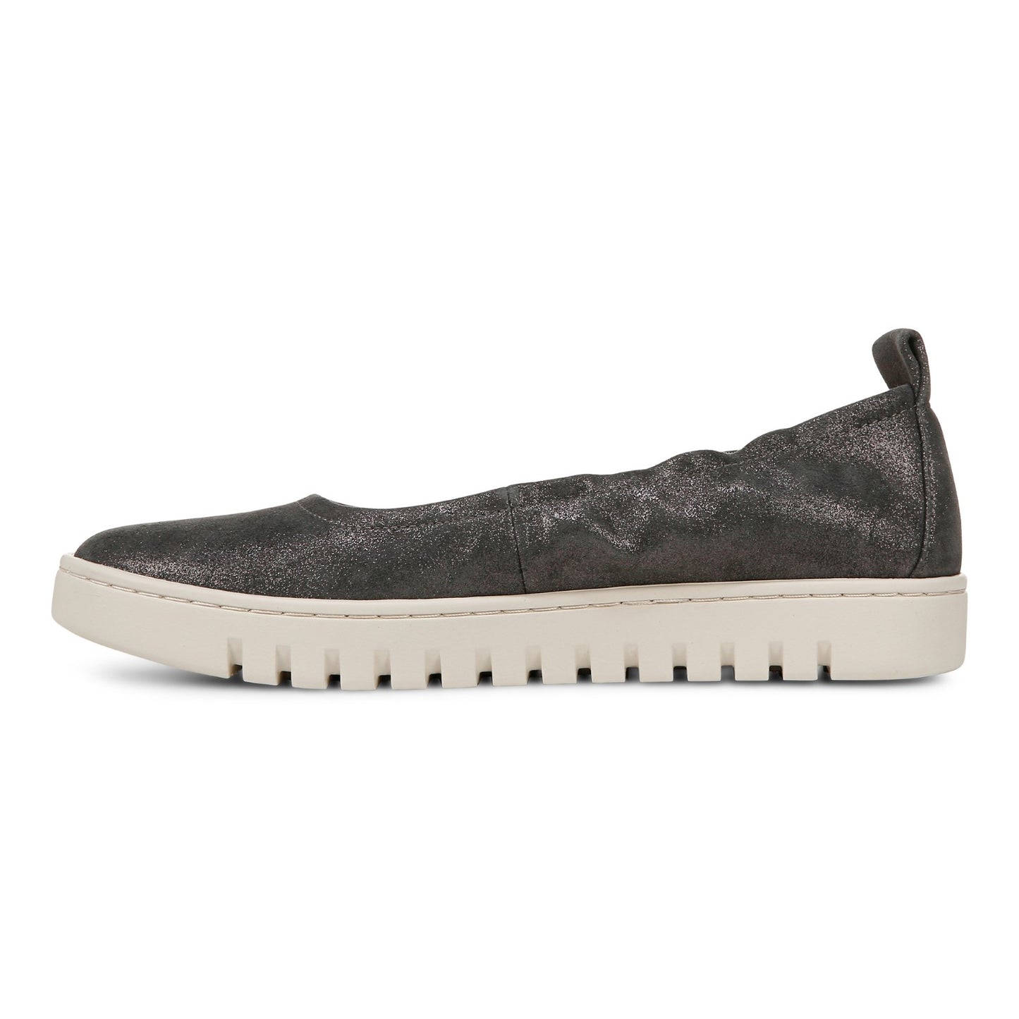 Vionic Uptown Balle womens Slip On/Loafer/Moc Shoe - Polluted Silver - Left Side