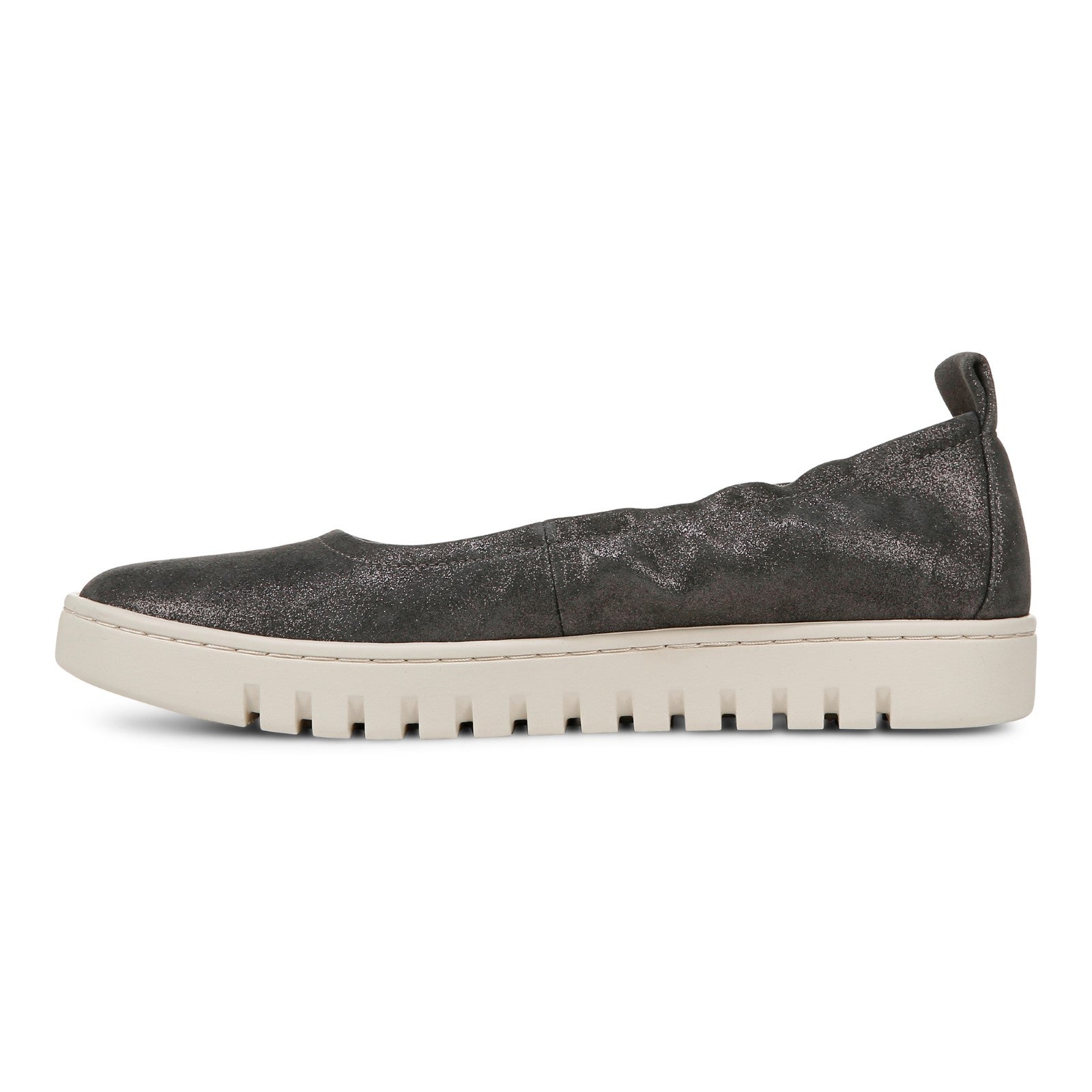 Vionic Uptown Balle womens Slip On/Loafer/Moc Shoe - Polluted Silver - Left Side