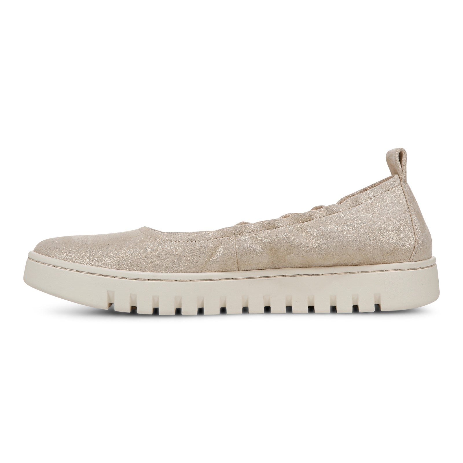 Vionic Uptown Balle womens Slip On/Loafer/Moc Shoe - Soft Gold - Left Side