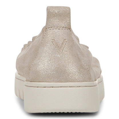 Vionic Uptown Balle womens Slip On/Loafer/Moc Shoe - Soft Gold - Back