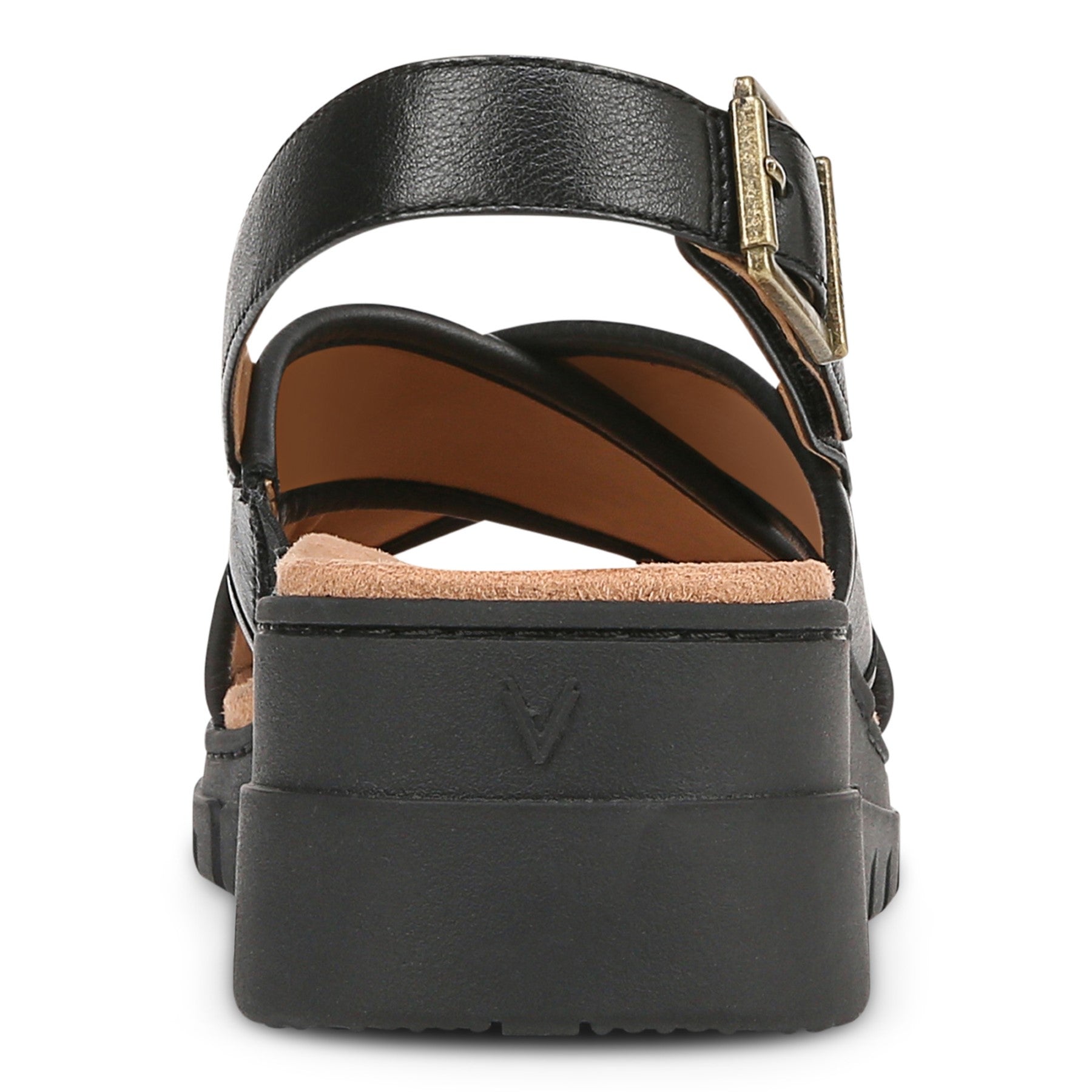 Vionic Uptown Sonoma Women's Slingback Comfort Sandal - Black - Back