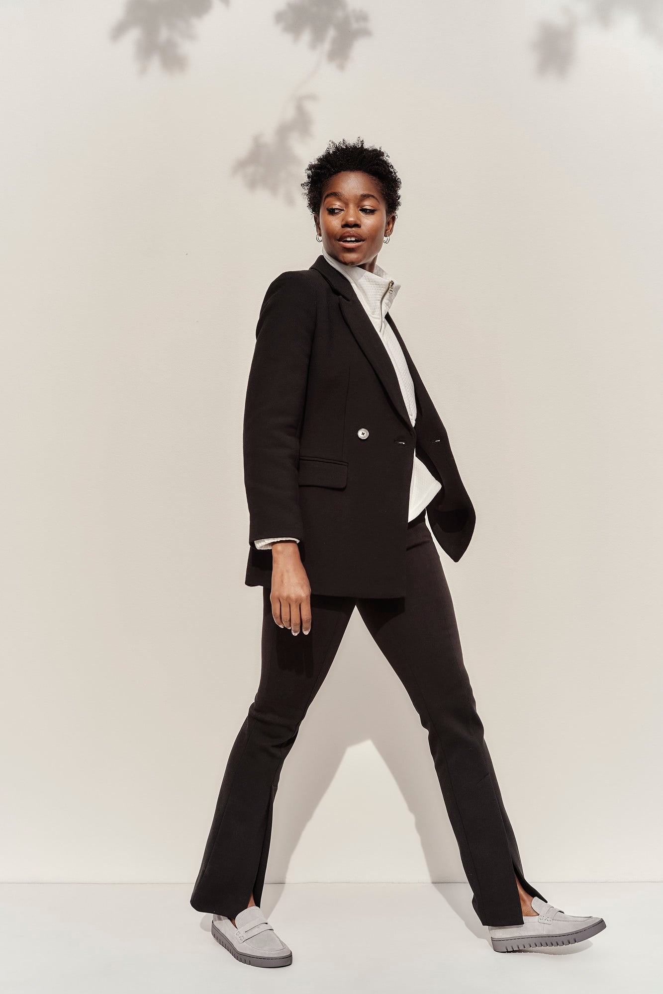 Vionic Uptown Women's Slip-On Loafer Moc Casual Shoes - Light Grey Suede - LIFESTYLE-med