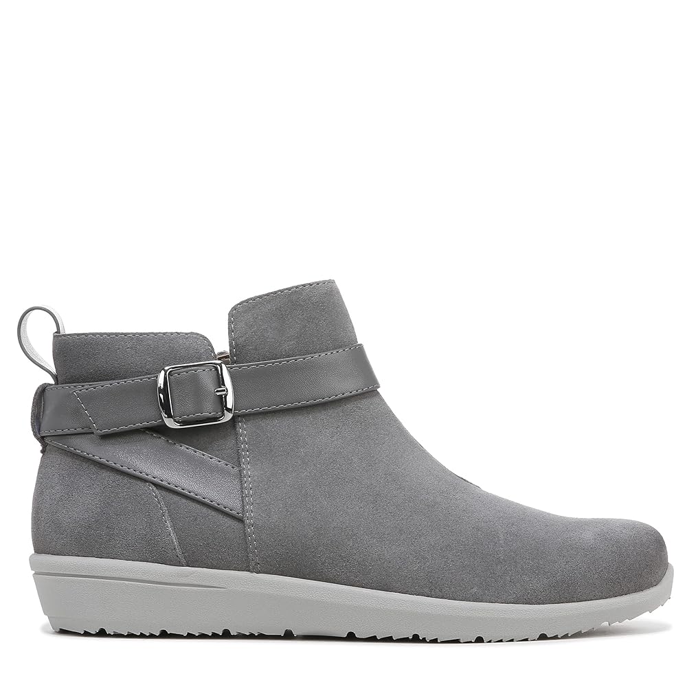 Vionic Romy - Women's Water Repellent Suede Ankle Boots - Charcoal
