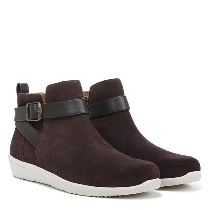Vionic Romy - Women's Water Repellent Suede Ankle Boots - Chocolate