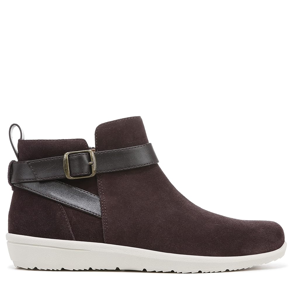 Vionic Romy - Women's Water Repellent Suede Ankle Boots - Chocolate
