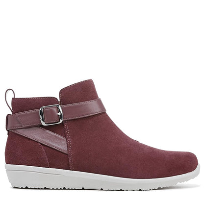 Vionic Romy - Women's Water Repellent Suede Ankle Boots - Shiraz