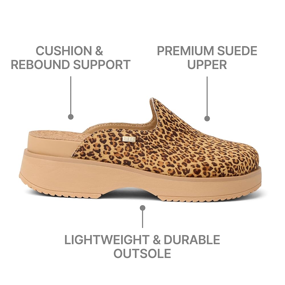 Reef Vista Skye Women's Clog Shoes - Leopard