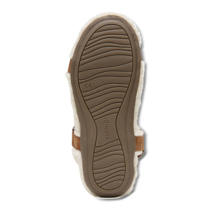 Vionic Viva Womens Slipper Casual - Toffee Suede Shrl - Bottom