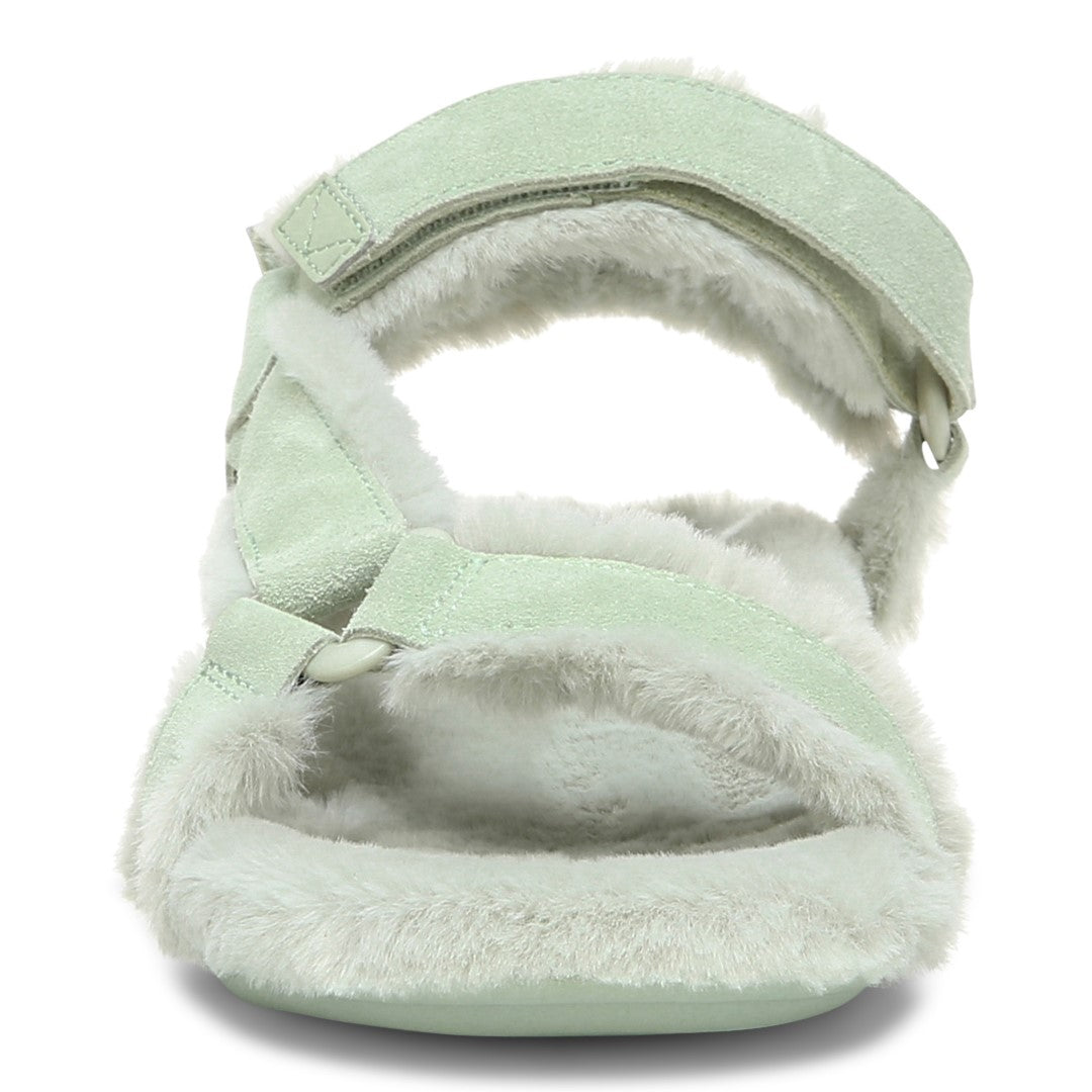 Vionic Viva Womens Slipper Casual - Celery Suede Shrl - Front