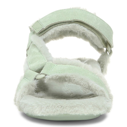 Vionic Viva Womens Slipper Casual - Celery Suede Shrl - Front