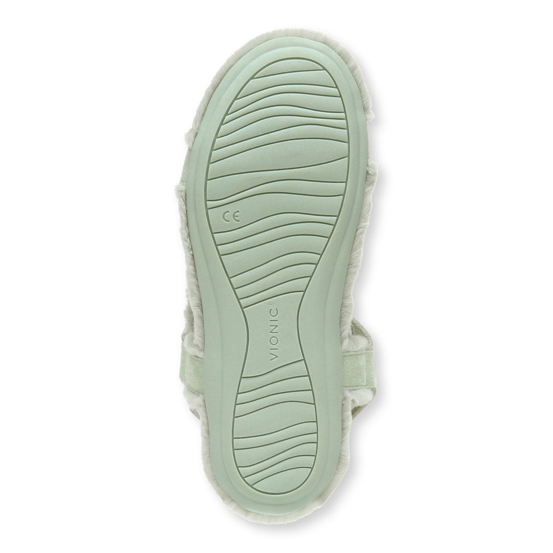 Vionic Viva Womens Slipper Casual - Celery Suede Shrl - Bottom