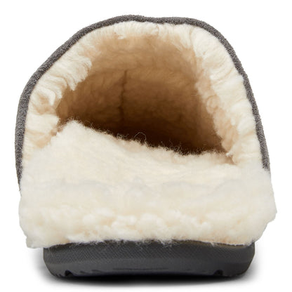 Vionic Alfons Men's Orthotic Slipper - Charcoal - 5 back view