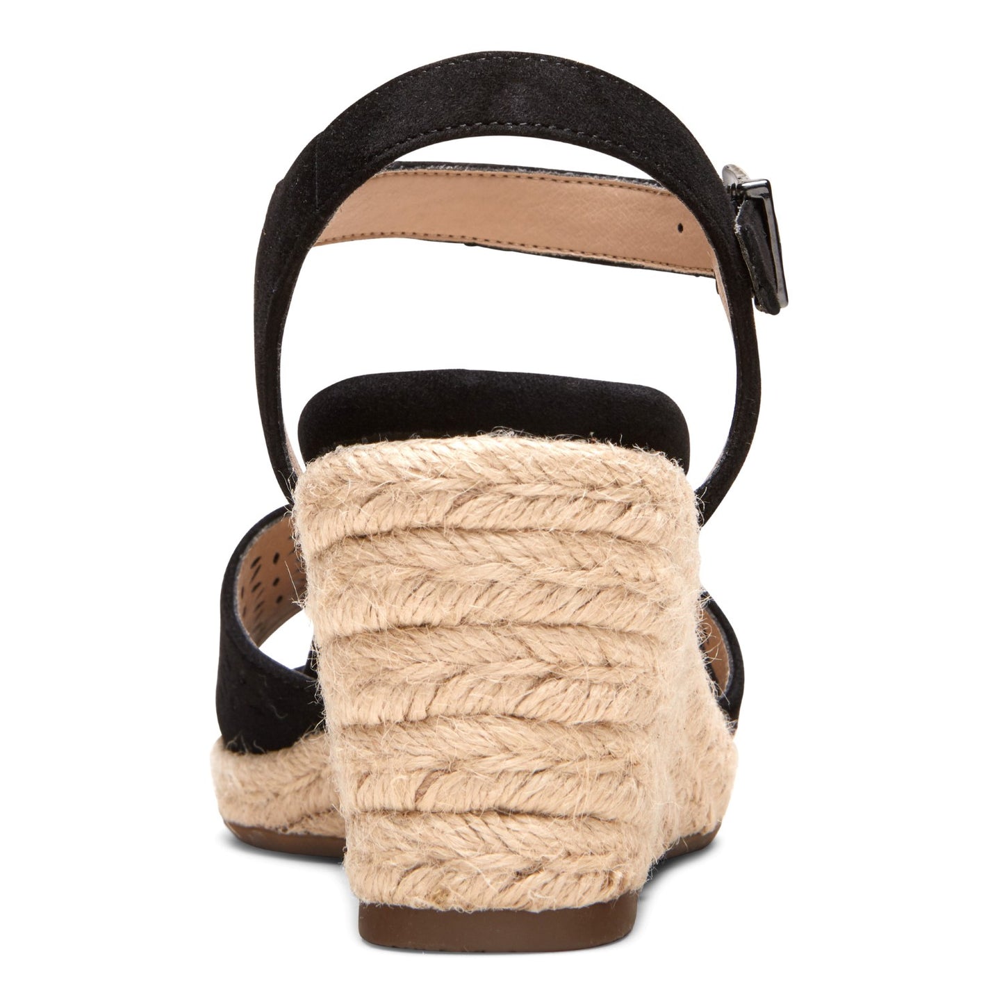 Vionic Ariel Women's Wedge Supportive Sandal - Black - 5 back view