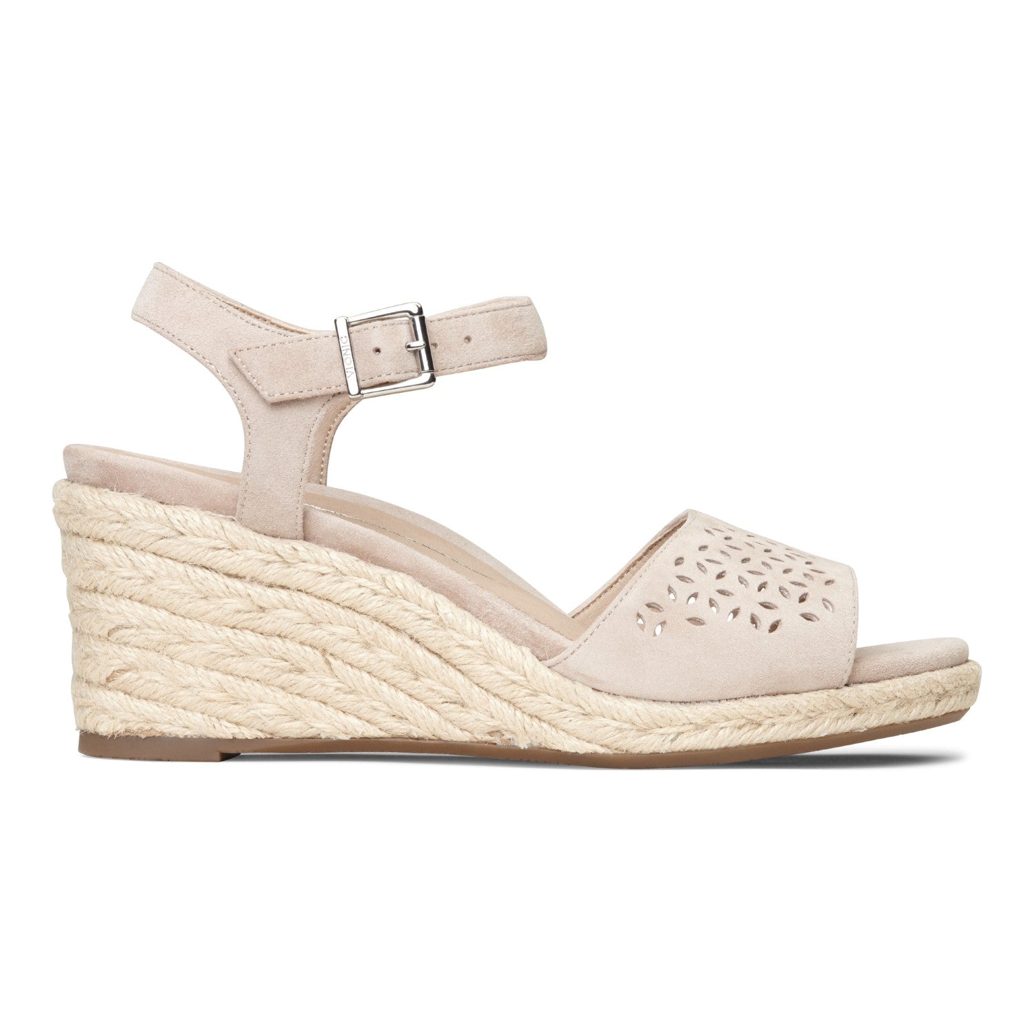 Vionic Ariel Women's Wedge Supportive Sandal - Nude - 4 right view