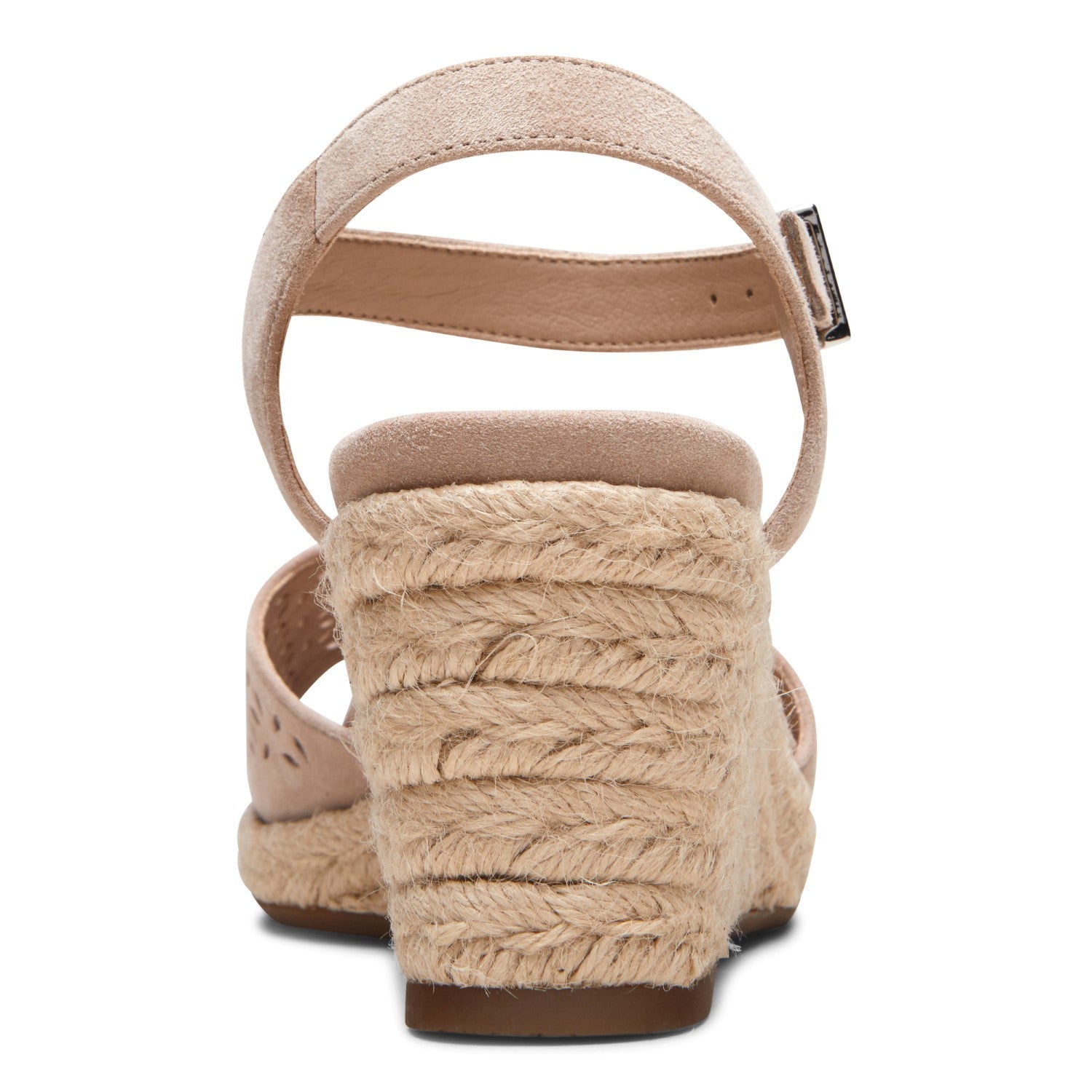 Vionic Ariel Women's Wedge Supportive Sandal - Nude - 5 back view