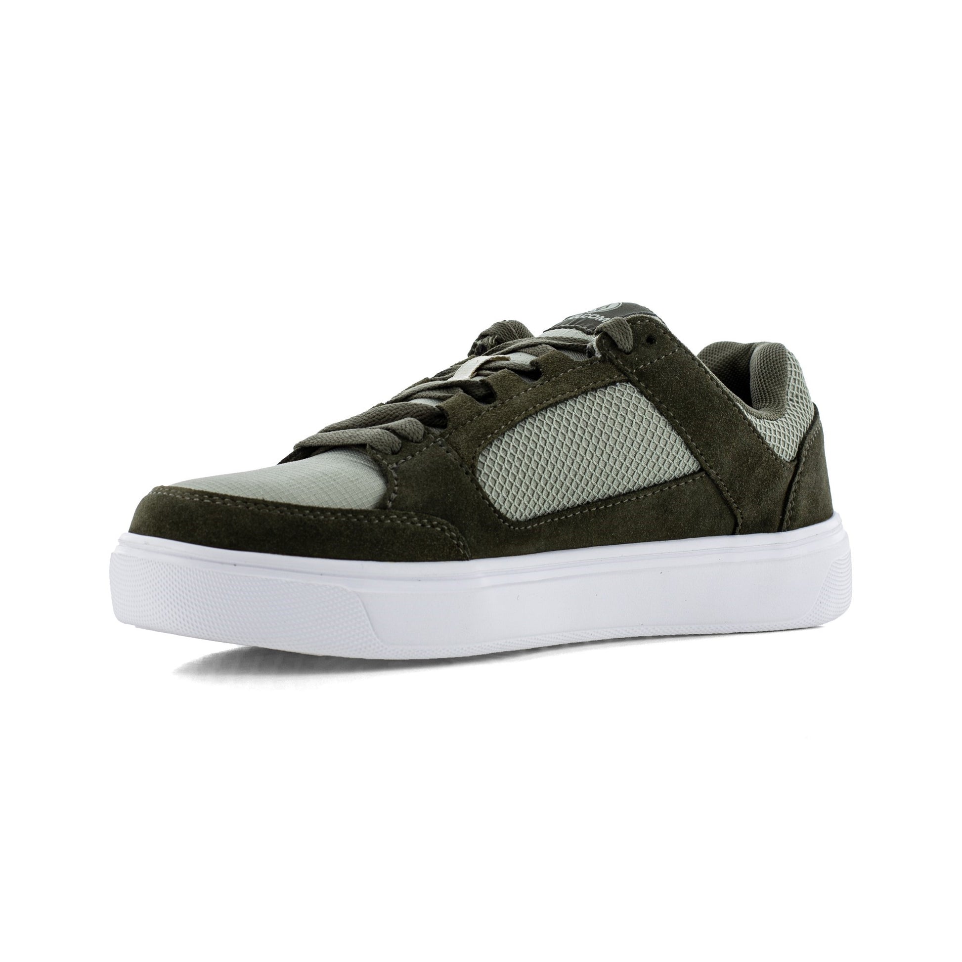 Volcom Evolve Men's Safety Toe Skate Shoe - Comp Toe - SD10 - SR - Olive/sage Suede Mesh - Other Angle