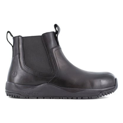 Volcom Men's Comp Toe Pull Up/Slip-on Safey Boot - ASTM F2413 - Timeless Style - TAA Compliant Easy On/Off - Street Shield - Black - Right side