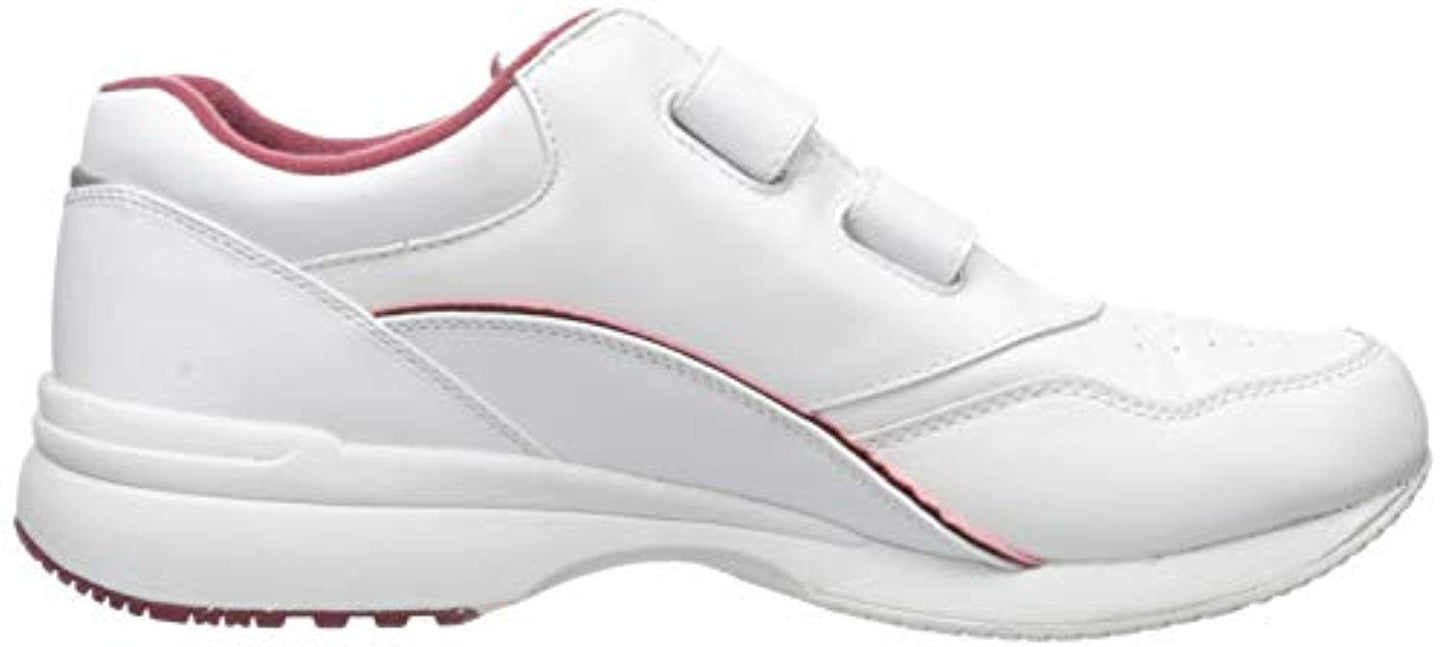 Propet Tour Walker Strap - A5500 Women's Diabetic Shoes - W3902 - Wht/Berry