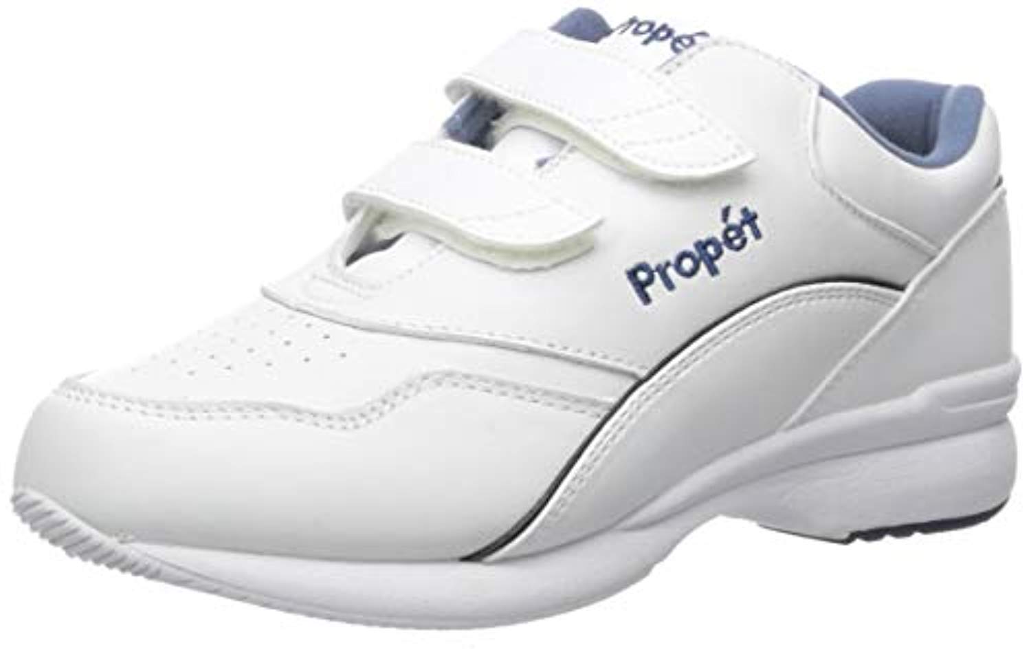 Propet Tour Walker Strap - A5500 Women's Diabetic Shoes - W3902 - Wht/Blue