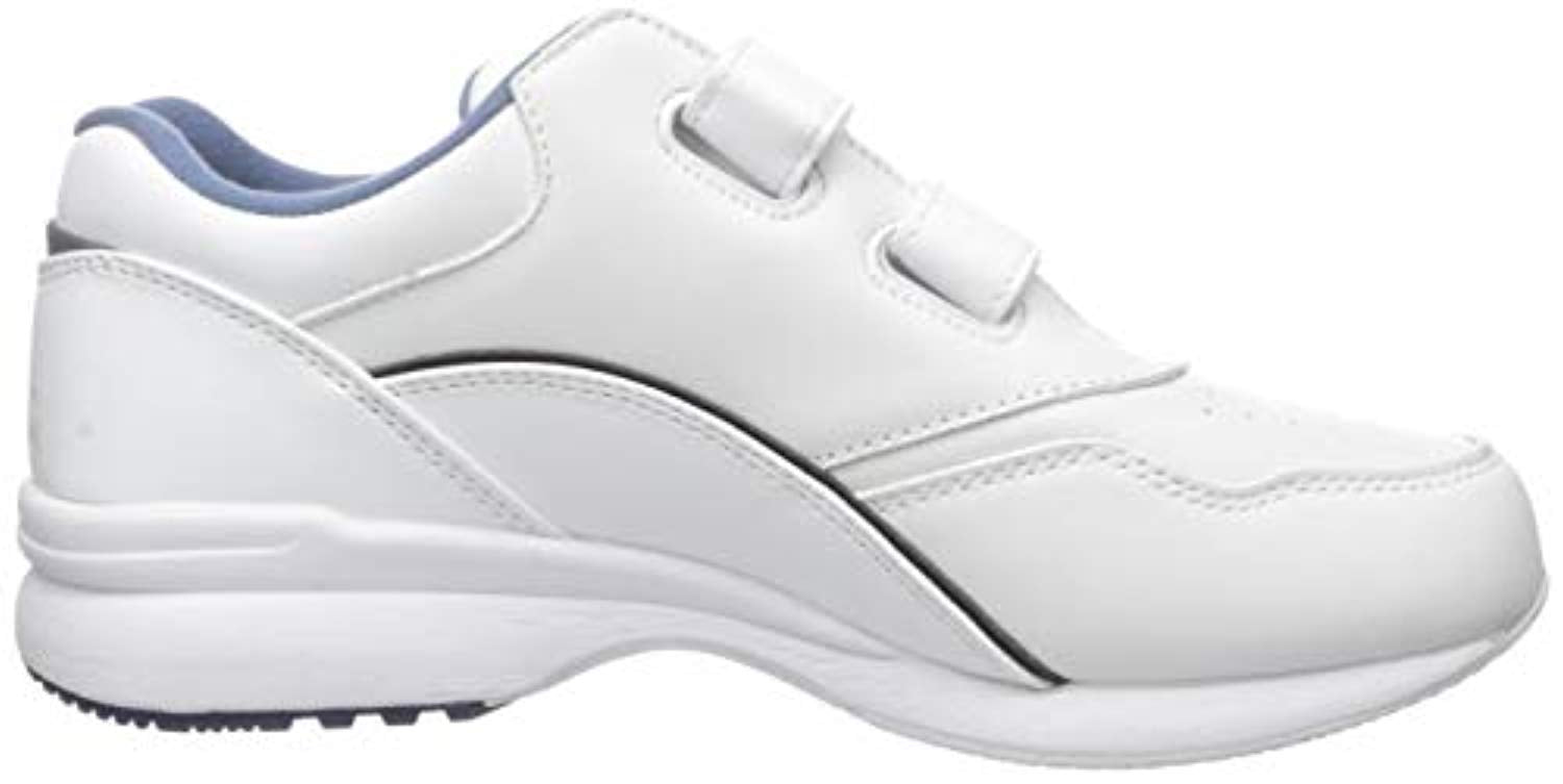 Propet Tour Walker Strap - A5500 Women's Diabetic Shoes - W3902 - Wht/Blue