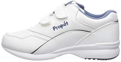 Propet Tour Walker Strap - A5500 Women's Diabetic Shoes - W3902 - Wht/Blue